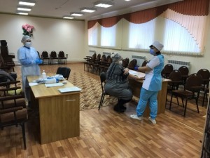 В четвёртый раз в приемной депутата П.П.Горчанюка был развёрнут пункт вакцинации от COVID-19