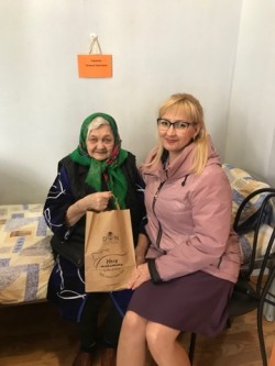 Округ №15. Депутат Петр Горчанюк поздравил труженицу тыла Т.С. Тарасову  с 95-летним юбилеем