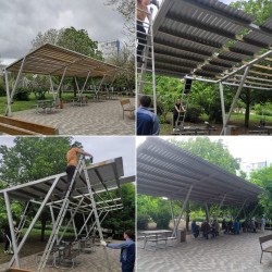 Реконструкция в сквере 